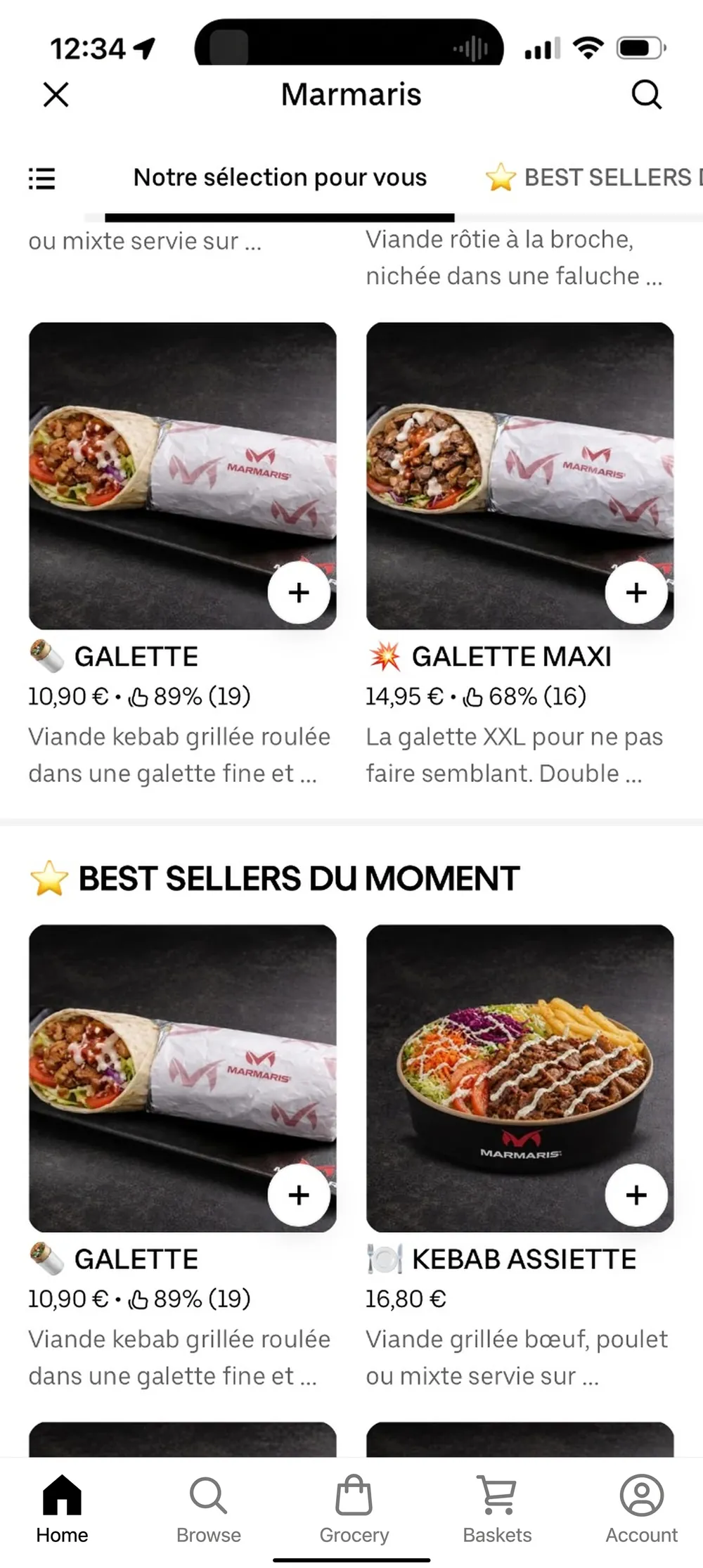 Marmaris menu