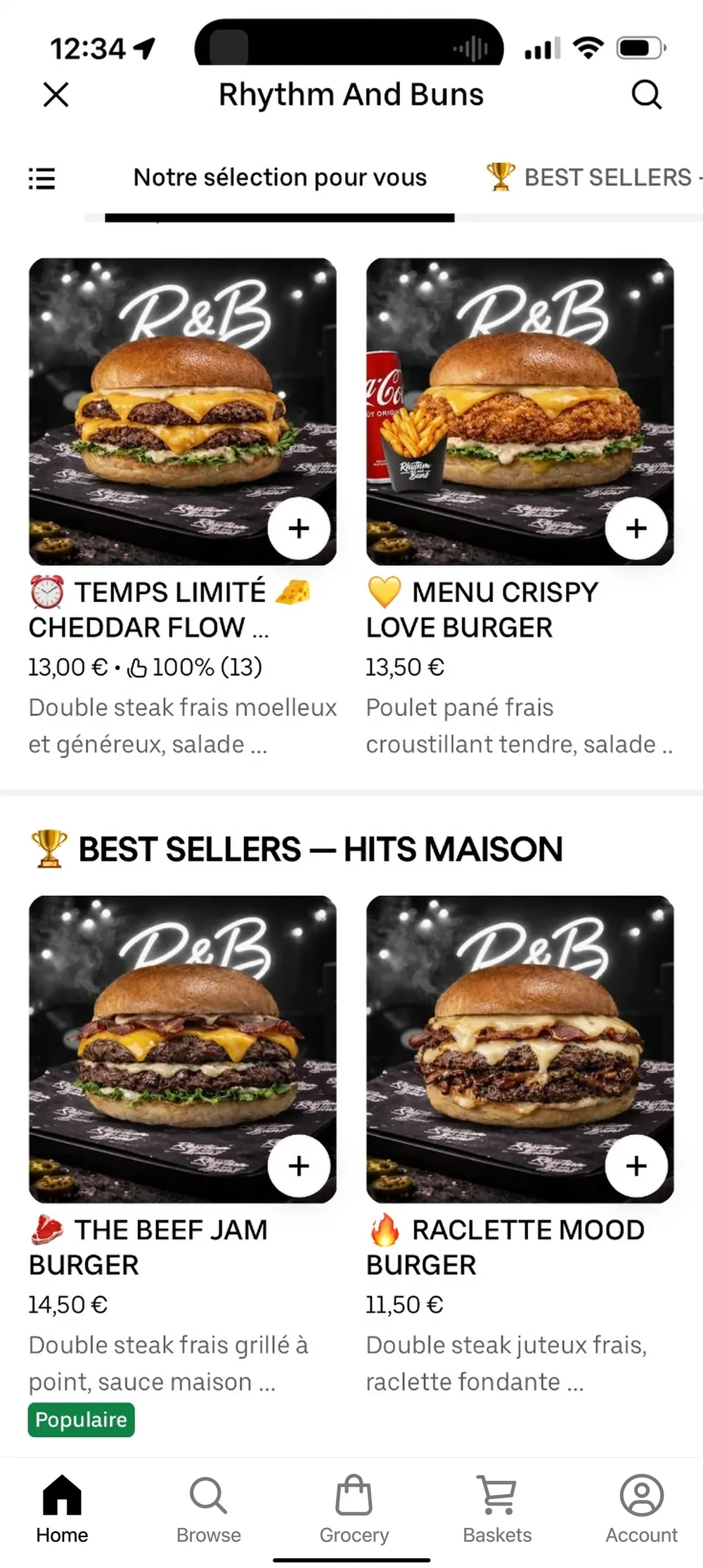 Rhythm And Buns menu