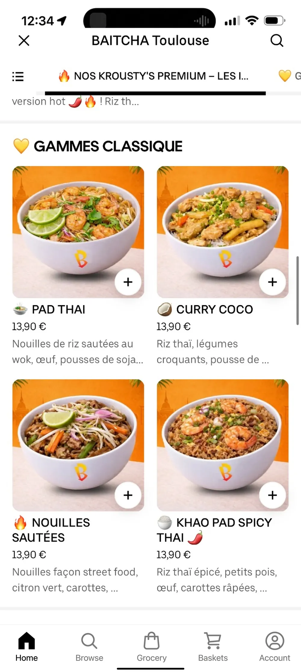 BAITCHA Toulouse menu